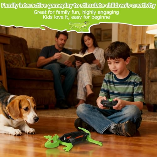 Logth Wall Climbing Gecko RC Car Toy – Remote Control Robot Lizard for Kids, Anti-Gravity Wallcrawler with LED Eyes, Rechargeable Gecko Bot, Cool Birthday for Boys Girls Ages 3-8 - Image 5