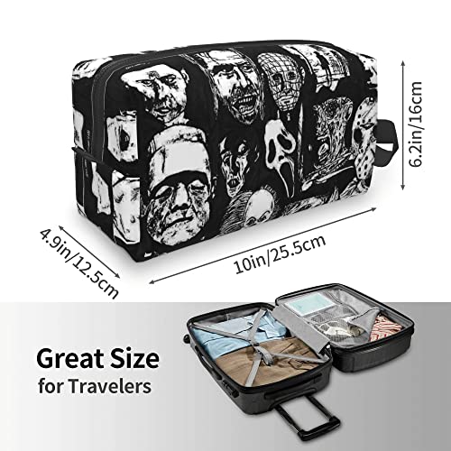 Women's Cosmetic Bags Horror Icons Makeup Pouch Travel Toiletry Storage Bag - Image 4