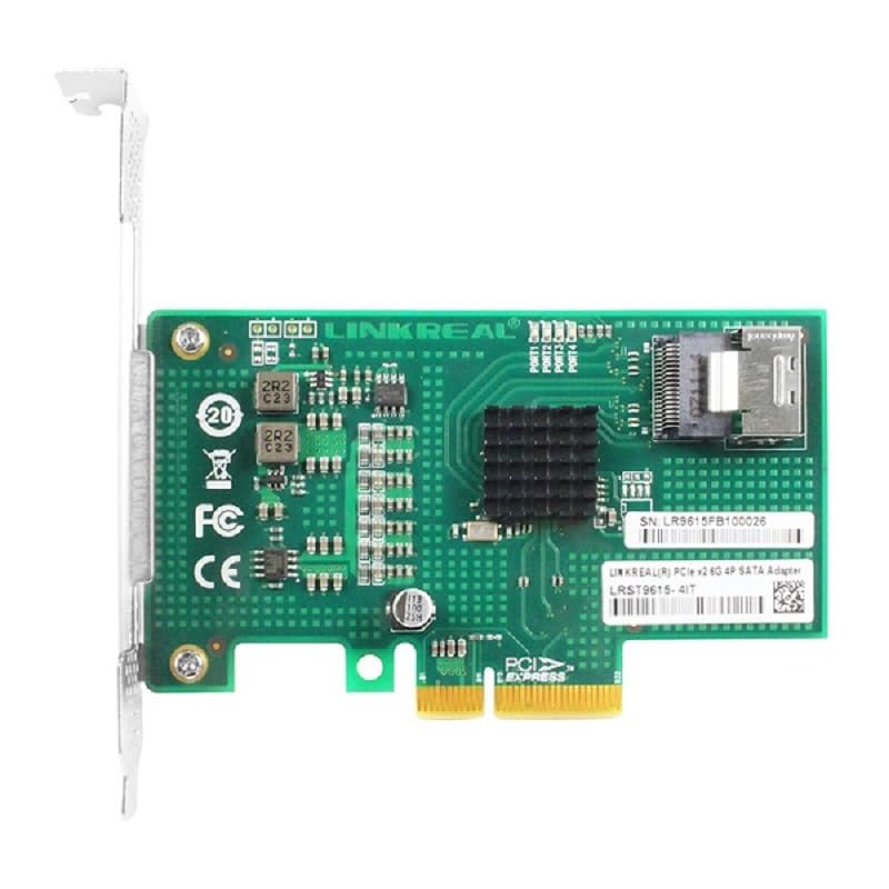 Tarjeta RAID SATA PCIe x4, 4 puertos 6Gb/s, Marvell 88SE9230, soporte RAID 0/1, SFF-8087