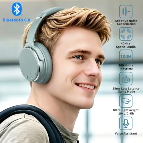 Srhythm NiceComfort 25 Adaptive Noise Cancelling Headphones Wireless