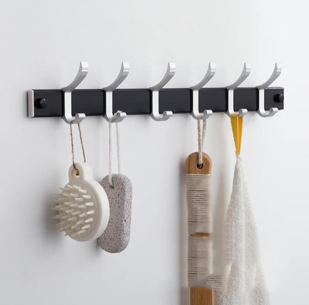 Crochet suspendre dans la porte au design épuré avec 6 crochets robustes