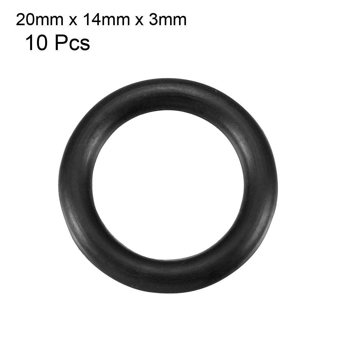 Amazon | XYWHPGV ニトリルゴムOリング、外径20mm、内径3mm、幅3mm
