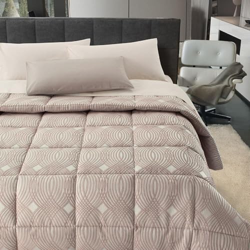 Gabel Trapunta Amanda Matrimoniale Jacquard tinto in filo peso 320 gr colore Antico