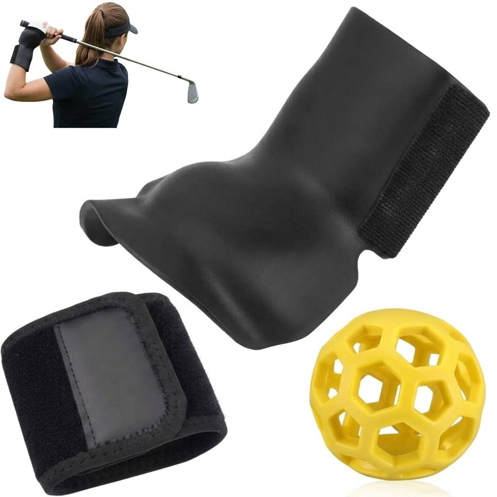 AurrSccen Golf Wrist Swing Trainer, Golf Training Aid with Adjustable Strap