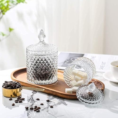 Image of Non Airtight Crystal Jar 200 ML (Pack of 1) - Return Gift