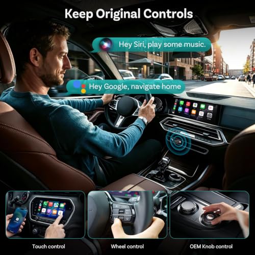 OTTOCAST Mini Nova Wireless CarPlay & Android Auto Adapter, 2-in-1 Convert Wired to Wireless, Plug & Play, Fast Auto Reconnect, Compact Mini Design for iPhone iOS 10+ & Android 11+ - image 5