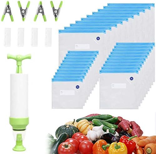 Vacuum Food Storage Bags for Sous Vide, Large Sous Vide Bags with Pump, Sous Vide Bag Clips for Food Storage and Chefsteps, Anova, Joule, Wancle Sous Vide Cooking Vacuum Food Storage Bags for Sous Vide, Large Sous Vide Bags with Pump, Sous Vide Bag Clips for Food Storage and Chefsteps, Anova, Joule, Wancle Sous Vide Cooking