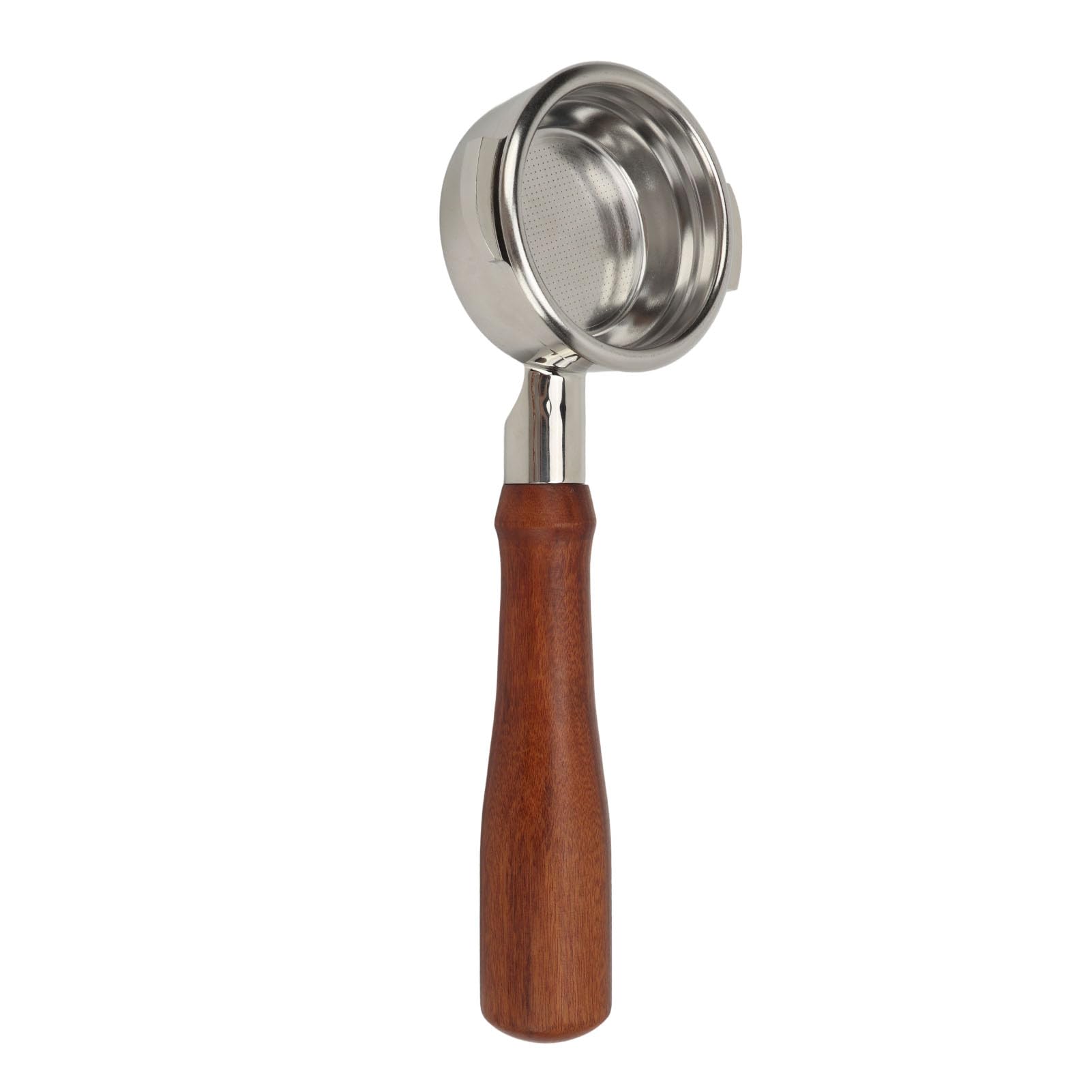 Filtro Portafilter 58mm in Acciaio Inox 304 con Manico in Legno,