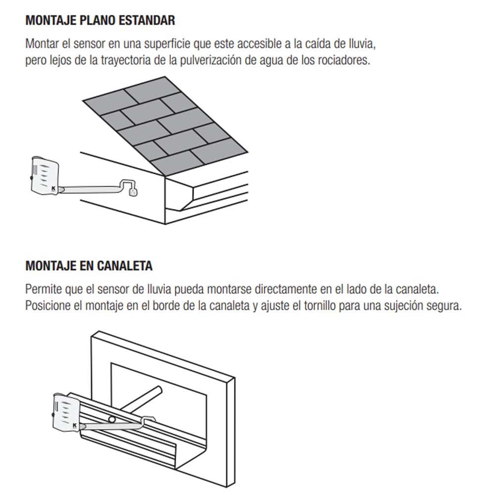 Suinga Sensor de Lluvia y Heladas con Cableado K-Rain | Compatible con Todos los Programadores | Sistema Inalámbrico para Detección de Lluvia y Heladas | Sin Mantenimiento | Fácil de Instalar