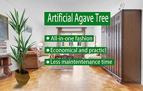 Afand Artificial Tree 5.3Ft Faux Agave Plant With 3 Heads In Plastic Pot Fake Tree For Home Decor Indoor Or Outdoor Office Decoration Housewarming #TOP5