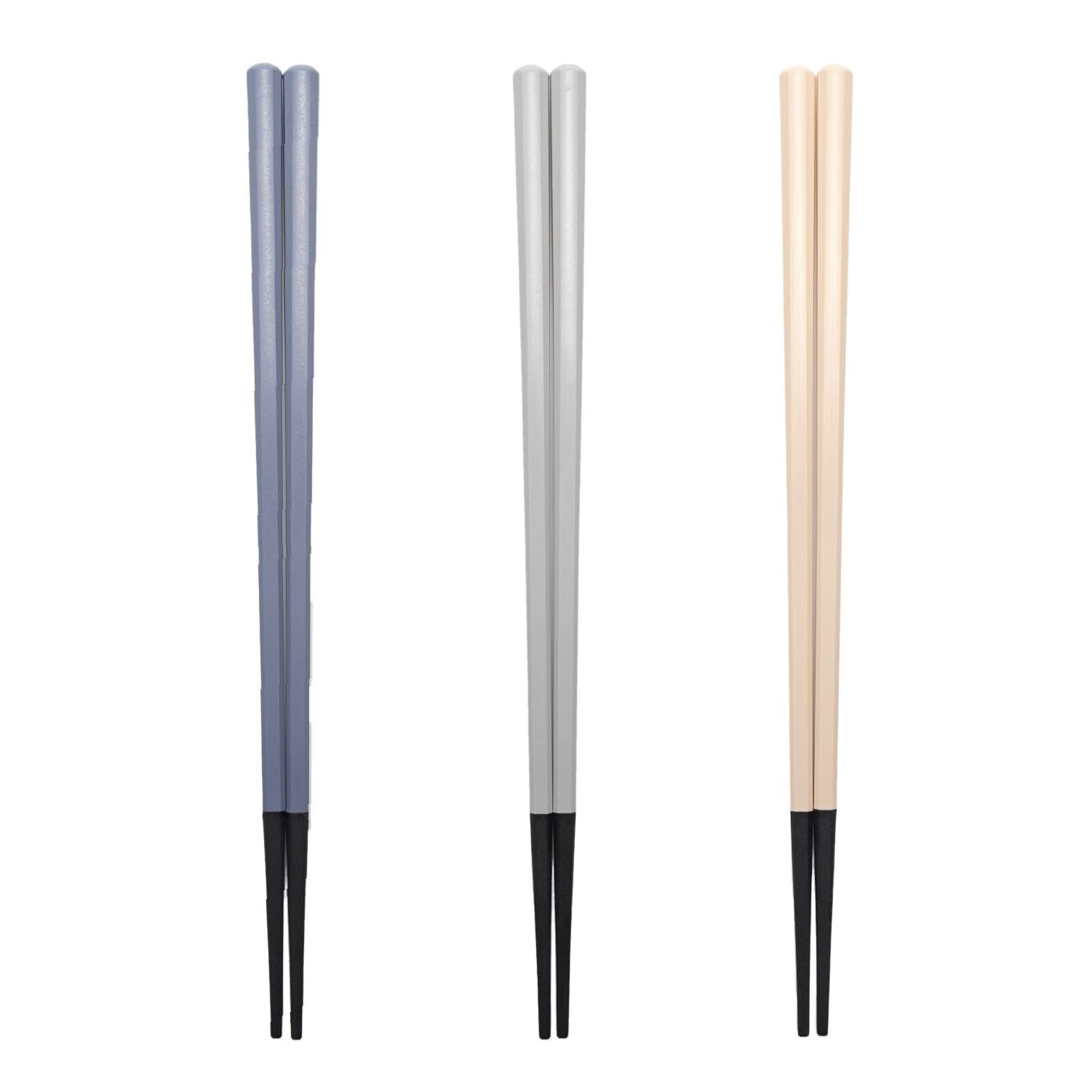 Asahi Koyo Chopsticks, Dishwasher Safe, Dryer Safe, 23cm, 3-Piece Set, Heat Resistant, Two-Tone Color, Bicolor, Made in Japan, Resin Chopsticks : Home & Kitchen