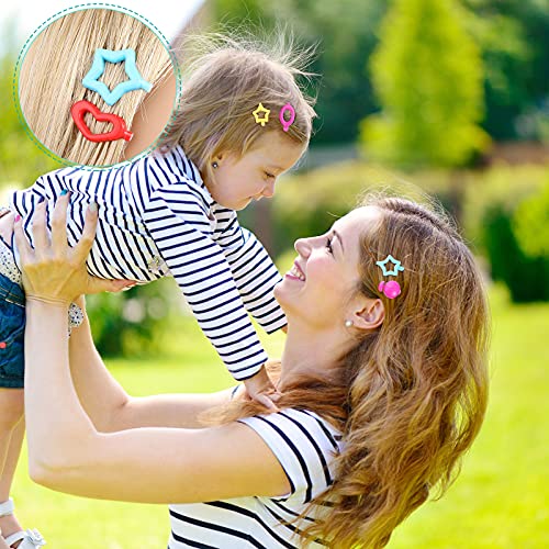 Pinzas para cabello niñas 50 piezas color clásico miniatura 5