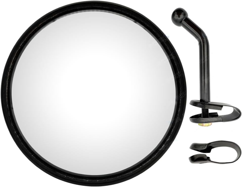 5.7 Inch Convex Round Mirror Blind Spot For Isuzu Mitsubishi Fuso Truck Bus Atv Utv Tractor Room Adjustable Bracket 2 Pcs