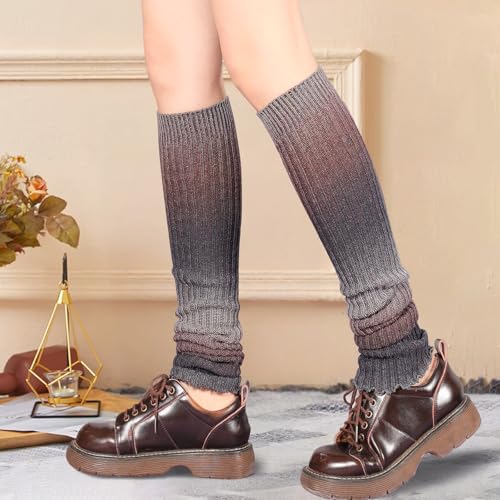 Image of Lebaley Kawaii Leg Warmers Y2K Harajuku Legs Warmer for Girls Women Lolita Accessorie Gothic Long Sock Winter Ankle Warmers