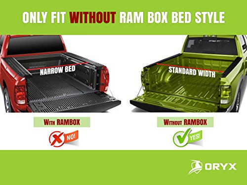 Oryx Auto Soft Roll Up Tonneau Cover | Truck Bed Cover Compatible With 2009-2018 Dodge Ram 1500 | 2010-2018 Ram 2500 3500 6'4" Bed #TOP4