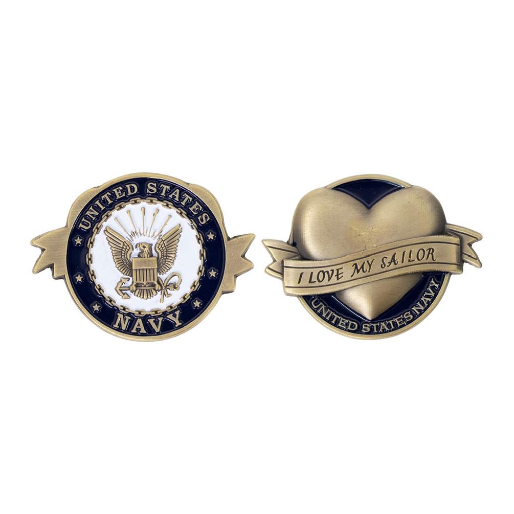 VG U.S. Navy I Love My Sailor 2” Challenge Coin