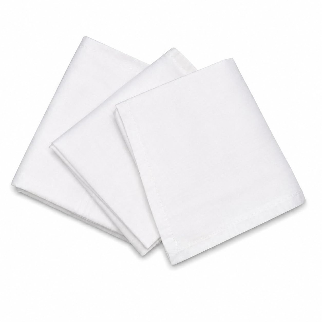 urban bloom Cotton Premium Collection Casual Style Handkerchiefs Hanky For Men - Pack Of 3 - Plain White Xxl King Size-picture-45