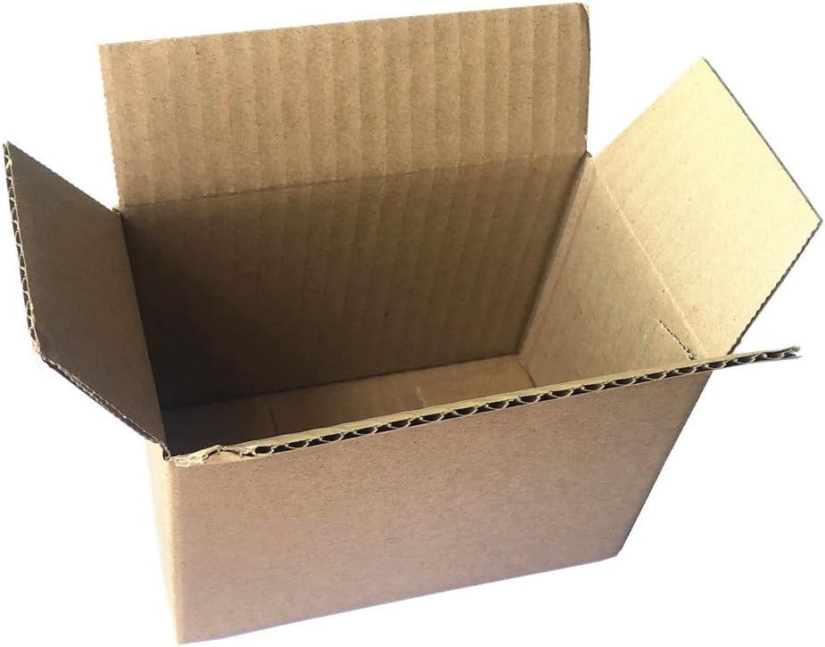 MM WILL CARE Corrugated Box Packing box 6X4X3.5 inch brown corrugated 3ply shipping box Pack of -25-picture-27