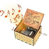 【Tragbare klassische Spieluhr】 - Diese hölzerne Handkurbel-Spieluhr hat nur die Größe einer Erwachsenenhandfläche, ist klein, aber exquisit und leicht zu tragen. Es kann auch Ihre Frau überraschen, ohne entdeckt zu werden, was ein gutes