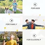 4 Stück Handgelenk Return Ball Mit Schnur - Springball für Kinder und Erwachsene - Gummi Rebound Ball für Spielen und Handgelenkübungen