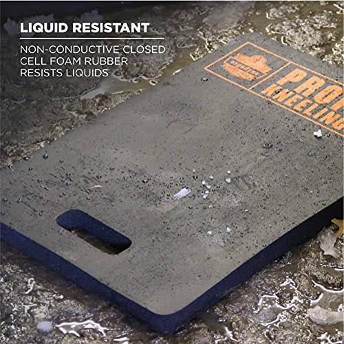 Image of Ergodyne ProFlex 380 Kneeling Pad, Foam Knee Cushion, Water Resistant Kneeling Mat, 14 inch x 21 inch x 1, Black