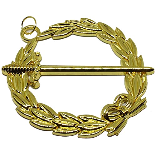 Bricks Masons Grand Tyler Blue Lodge Officer Collar Jewel - Gold Metal