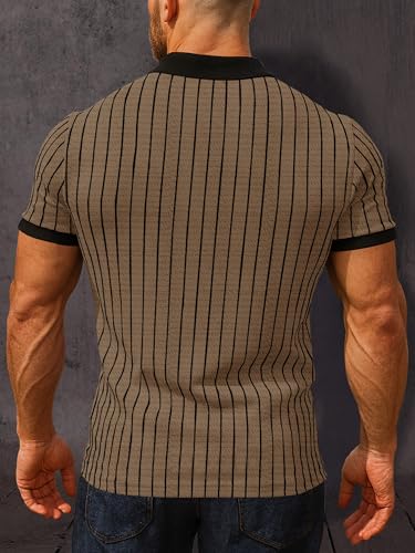 Image of Noble Monk Relax Fit |Textured| Lycra | Polo Neck T-Shirt