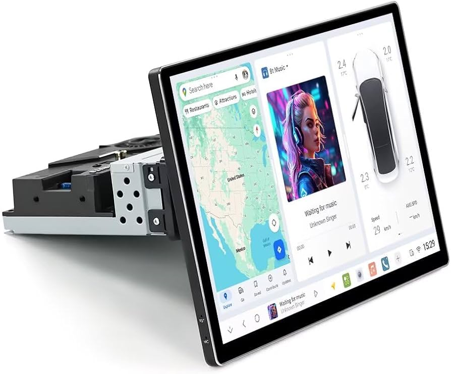 Amazon.com: MekedeTech DUDUAUTO DUDU7 Android Rotatable Touch