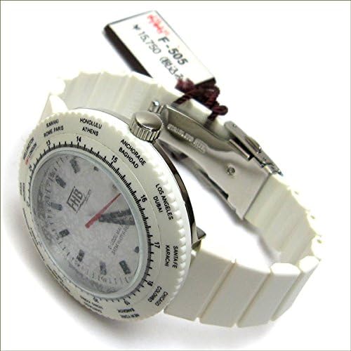 Amazon エフエイチビー Fhb 腕時計 F 505 Gmt ホワイト 未使用 Watch メンズ 中古 メンズ腕時計 腕時計 通販