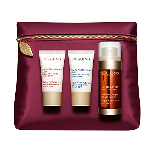 Clarins Age-Defying Program Double Serum & Extra-Firming Day and Night Cream Gift Set 40+