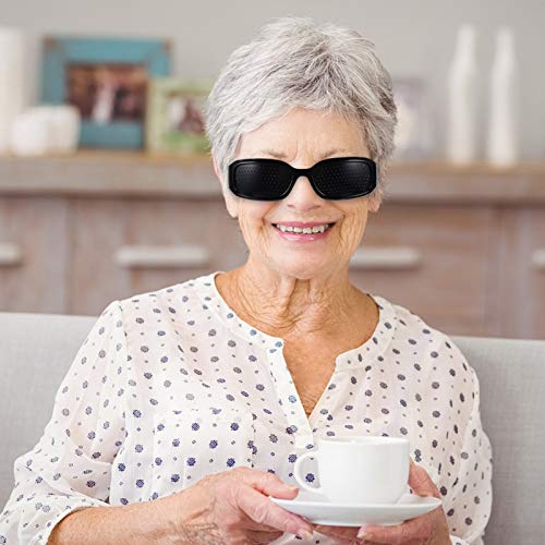 EXCEART 4 Peças Leves Pinhole Óculos Corretivos Óculos de Proteção Full Frame Pretos