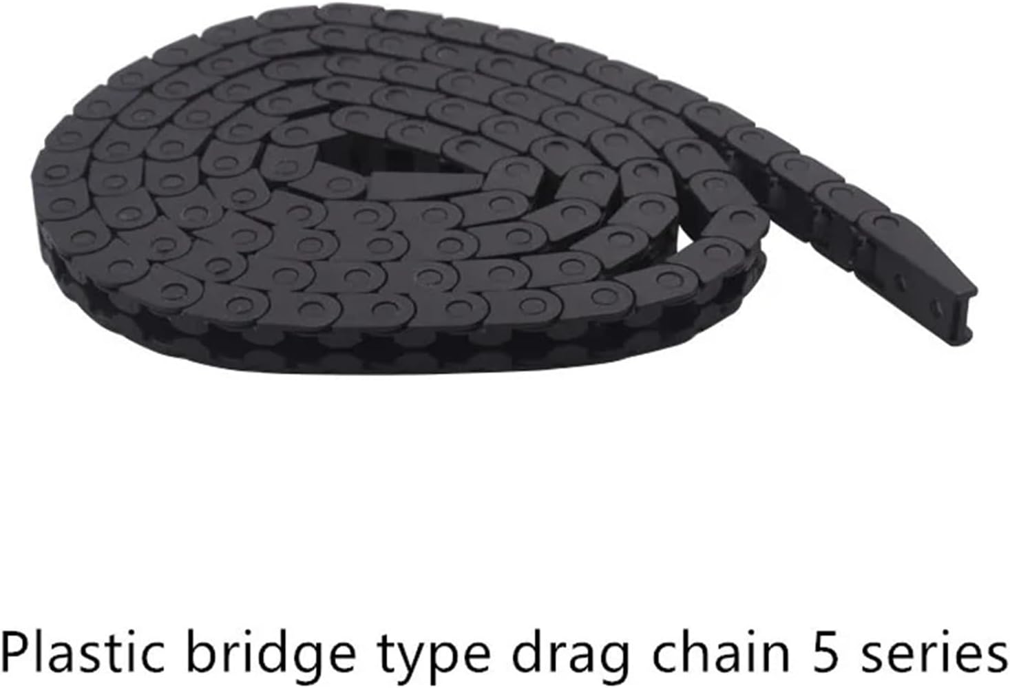 5x5 Drag Chain Transmission Plastic Machine Cable Wire Carrier with end connectors for Router Tool Length 1M