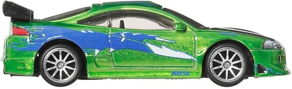 Hot Wheels Cars, Premium Fast & Furious 1:64 1995 Mitsubishi Eclipse Chase Car Die Cast Car for Collectors Inspired by Fast & Furious Movie Franchise, JHW68 - 4