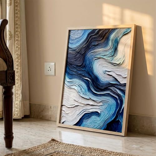 Image of kotart Abstract WALL Framed Painting | Big Aesthetic WALL Framed Paintings for Living Room Bedroom Wall Decor (13x17 inch)