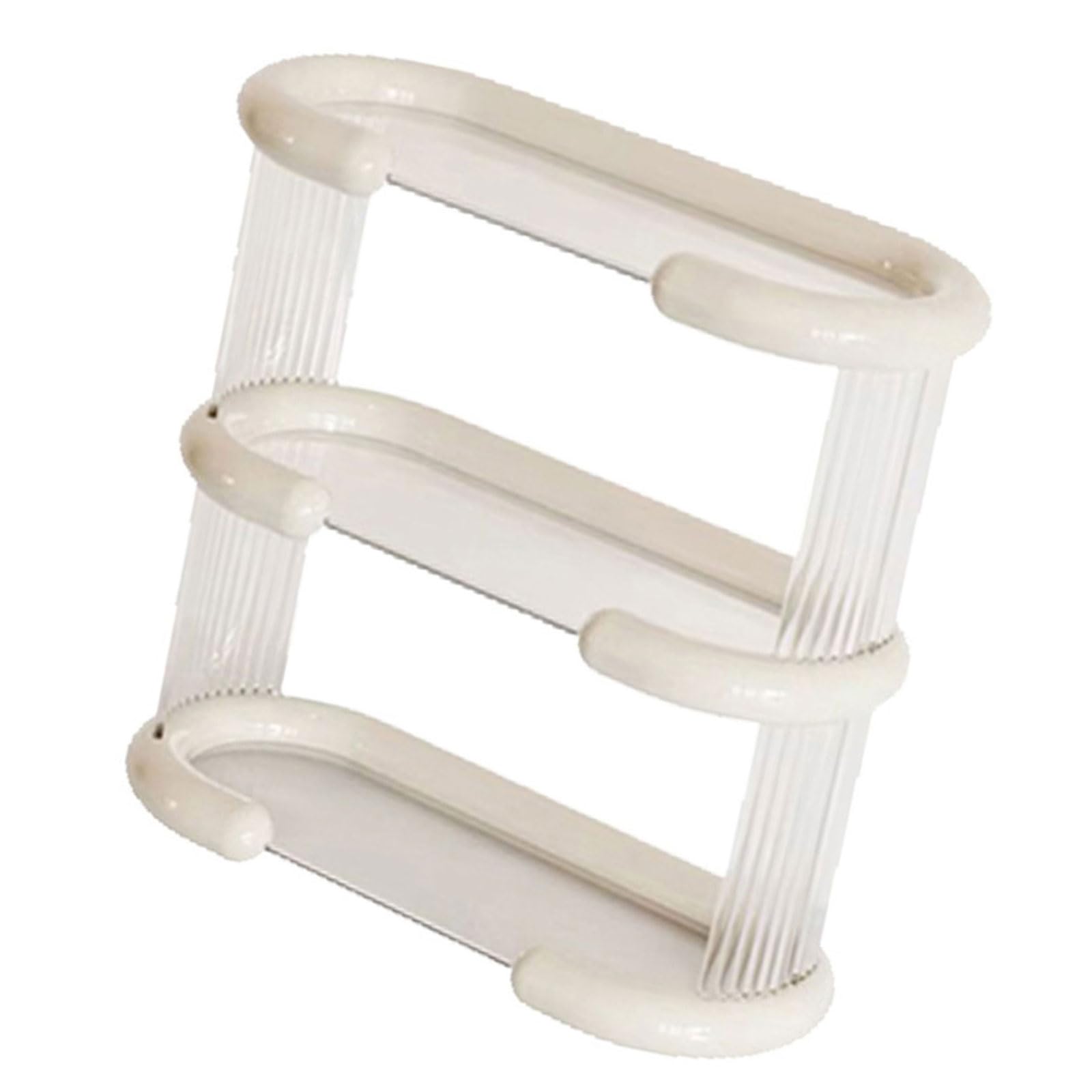 Tfaoys White Multi Layer Desk Cup Rack Versatile Desk Cup Storage Shelf With Multiple Tiers For Organized Tabletops Holder Organizers