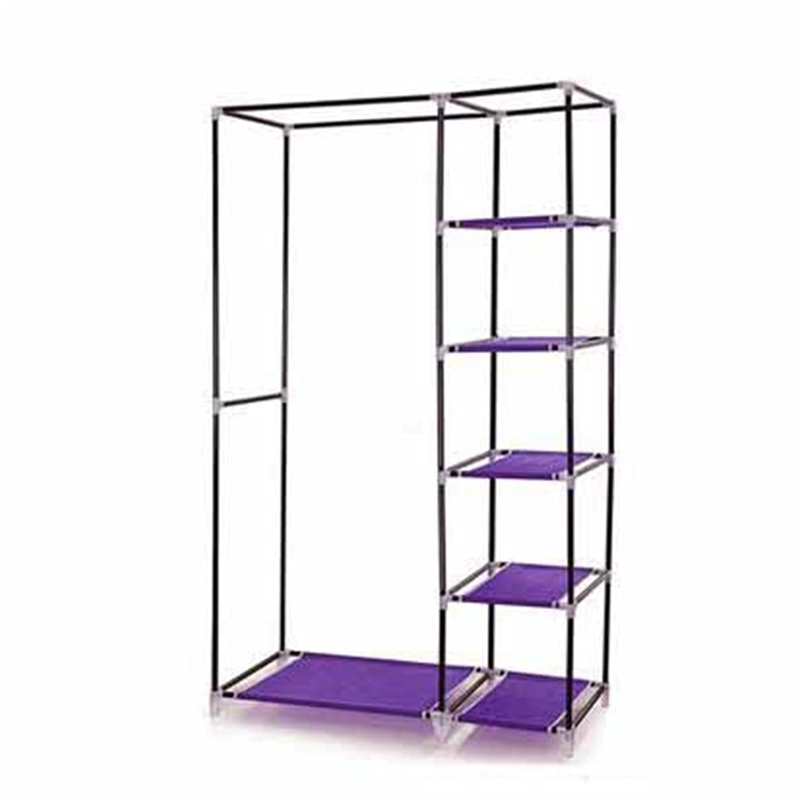 Szafa z tkaniny, przenośny organizer do przechowywania w szafie, otwarte pudełko do przechowywania 167 x 108 x 44 cm (rozmiar: 175 x 110 x 45 cm, kolor: C)