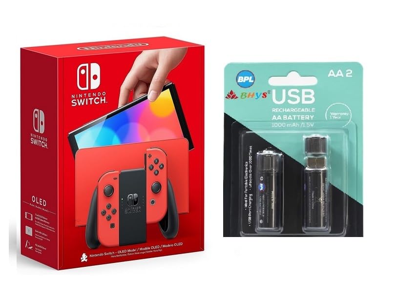 Nintendo Switch OLED Mario Red Edition Bundled BPL USB Rechargeable Battery Free Free Free (B0D7DK9MFV) Amazon Price History, Amazon Price Tracker