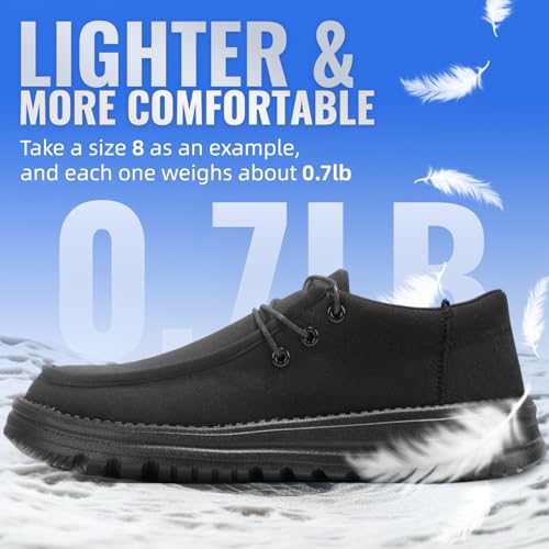 Image of Furuian Steel Toe Shoes for Men Low-top Safety Work Shoes for Men Lightweight Steel Toe Sneakers Comfortable Canvas Work Loafers Zapatos De Trabajo para Hombres