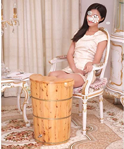 Barril sólido de madera para baño de pies miniatura 2