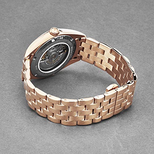 Men's 'Heritage' Blue Dial Stainless Steel Bracelet Automatic Watch 21010.21653