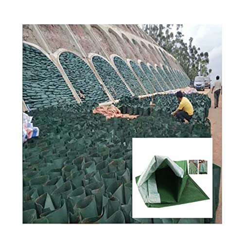 Bolsas de inundación, 100 Paquetes Bolsa Ecológica Sacos De Arena De Barrera Protección De Ríos Resistencia Al Desgarro Polipropileno La Textura Del Material, Personalizable ( Color : Verde , Tamaño Cover