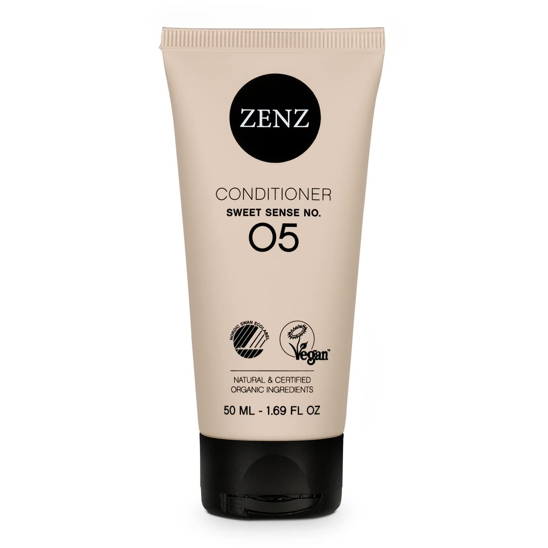ZENZ | Conditioner | Sweet Sense no. 05 | 50 ml | Travel Size | Scent of Bergamot & Orange Blossom | Creates Volume & Adds Moisture | Silicone Free | Normal & Fine Hair