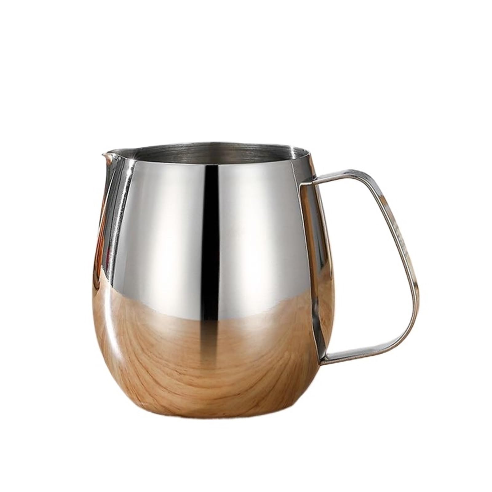 Jarra para Espumar Leche Cilindro de tracción de Acero Inoxidable, Tazas for Tirar de la Leche, ponche, Tazas de café, Leche, Hornear, té de la Leche, Tazas for Tirar(700ml)