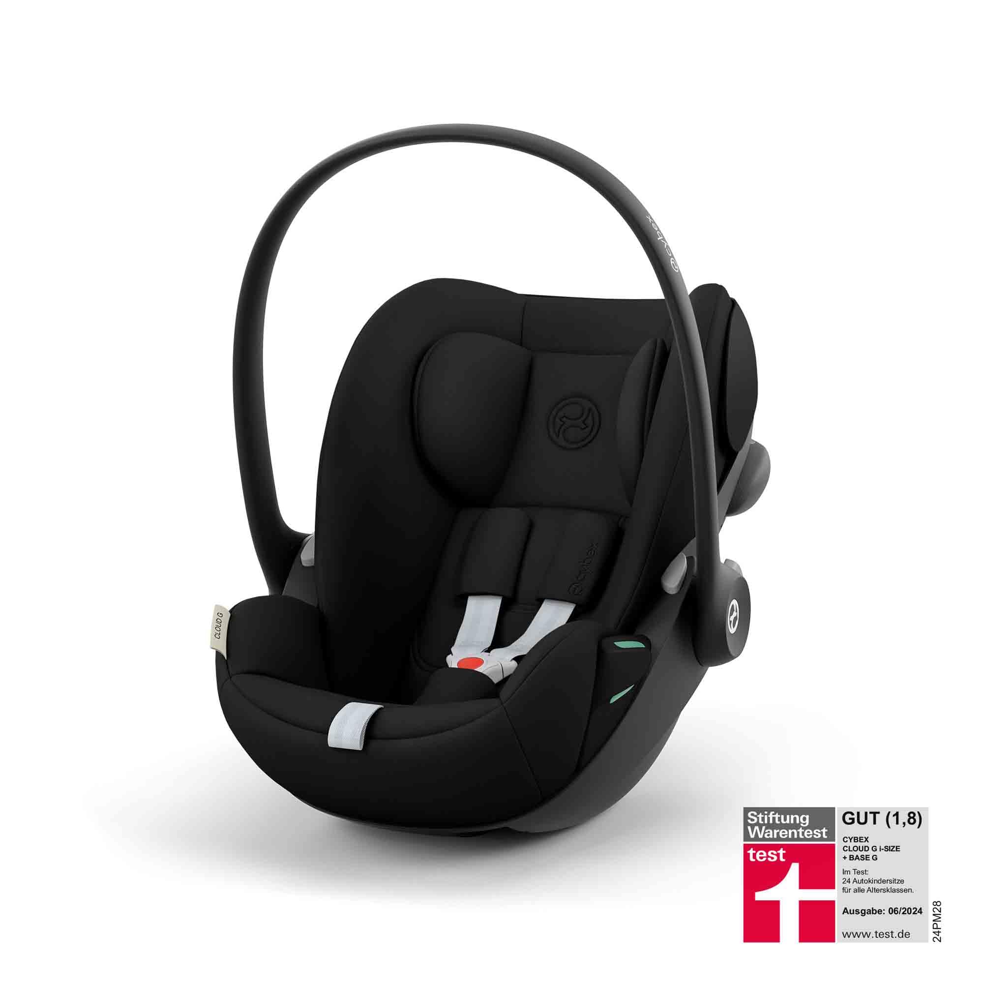 CYBEX Gold Babyschale Cloud G i-Size Comfort, Magic Black, 40-87 cm, 13 kg