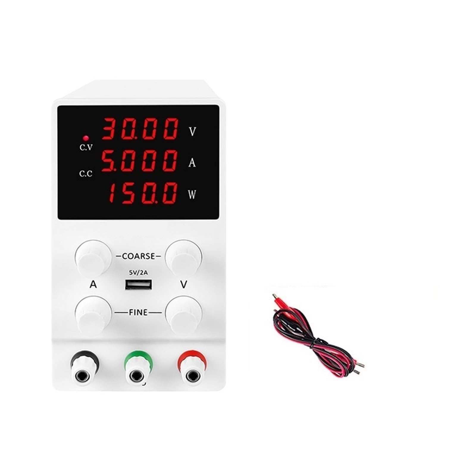 Fuente de alimentación CC de 4 dígitos ideal para el banco de laboratorio de electrónica