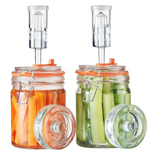 JILLMO Jarra De Fermentação, Kit De Fermentação De 700 Ml Com Pesos De Fermentação E Câmaras De Ar, Pacote Com 2