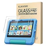 KLWAINM [2 Pack] Tablet Tempered Glass Screen Protector For 7 Tablet and 7 Kids Tablet 7-Inch Screen Protector with 2.5D 9H Anti Scratch Transparent HD Clear Bubble Free Protective Film