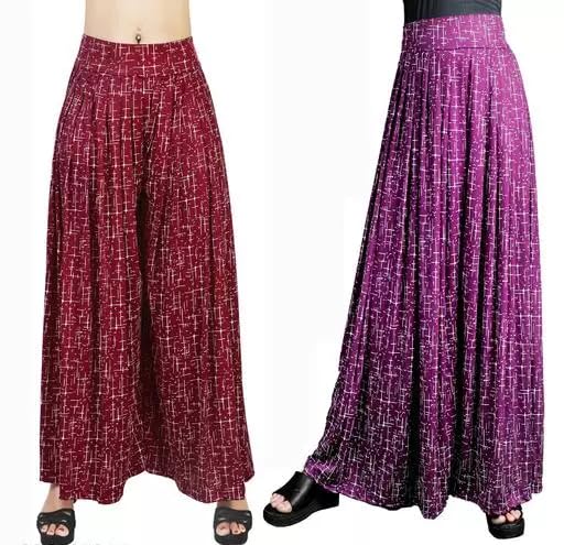 Image of M.M. Textiles Women's Loose Fit Palazzo P01