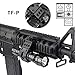 BESTSUN Super Bright Tactical Flashlights Rechargeable WF-501B LED 1200 Lumens Single Mode Small Handheld Flashlights Lamp Torch Set with Pressure Switch, Picatinny Offset /Barrel Mount Included (Picatinny offset mount with 2BAT)