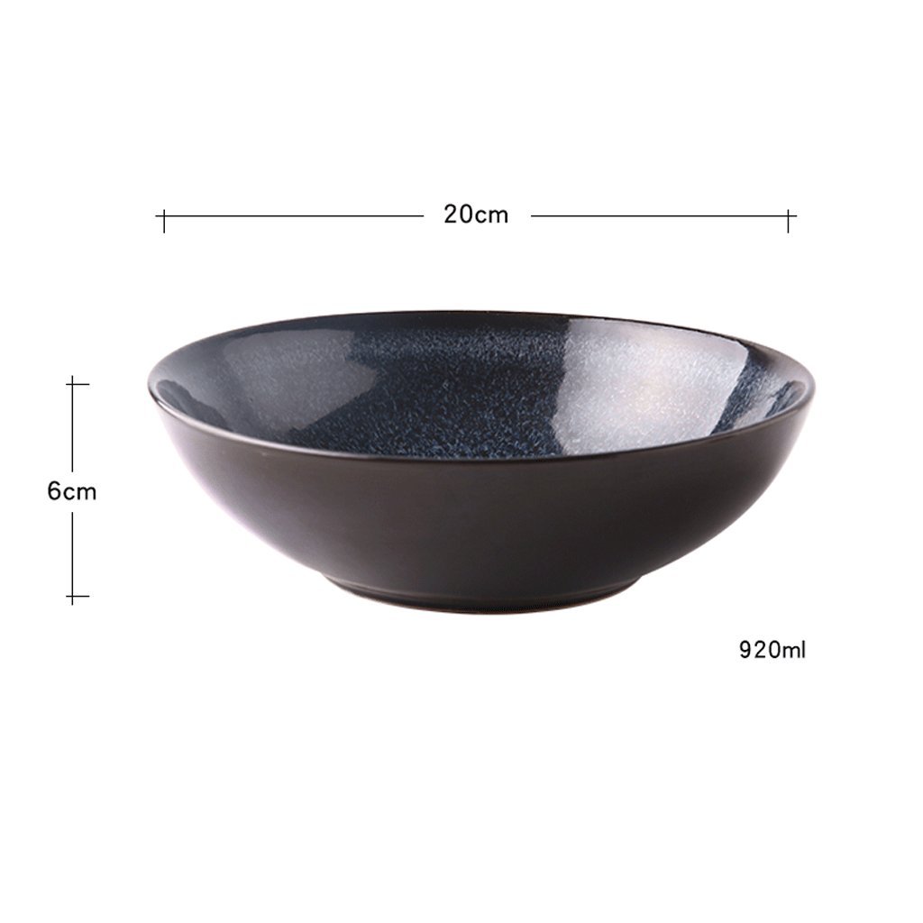 Kreatywna miska ceramiczna w stylu retro na Ramen, duża miska na zupę, miska na sałatkę z owocami, miski na płatki śniadaniowe i makaron